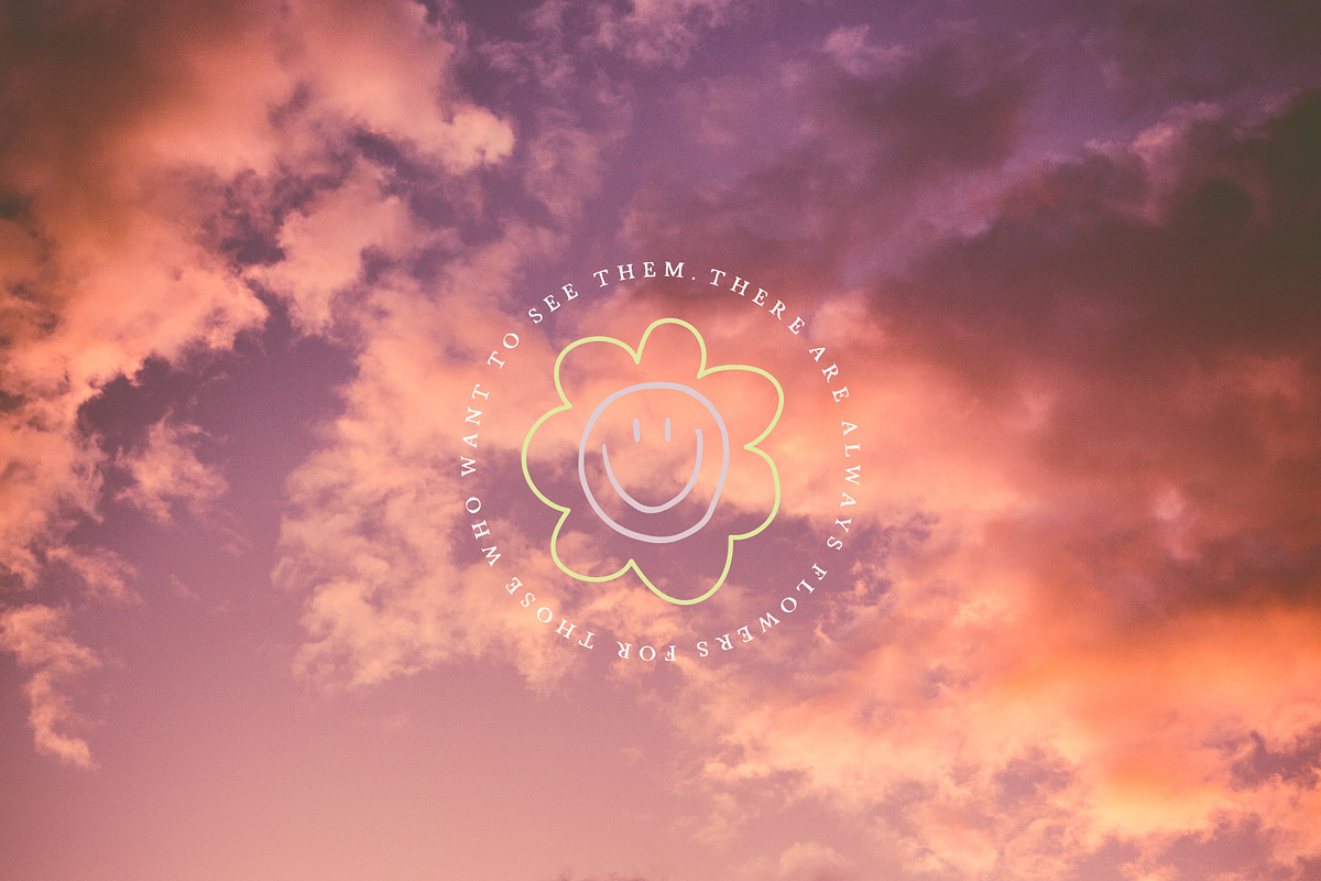 FLOWER SMILE / vector + png, an Illustration by KruthDesign (Photo 5 of 7)