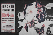 Broken Printer 4 PSD Template, a Layer Style Add-On by bbymedia.store (Thumbnail 1 of 39)