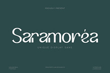 Saramorea - Display Sans Serif Font