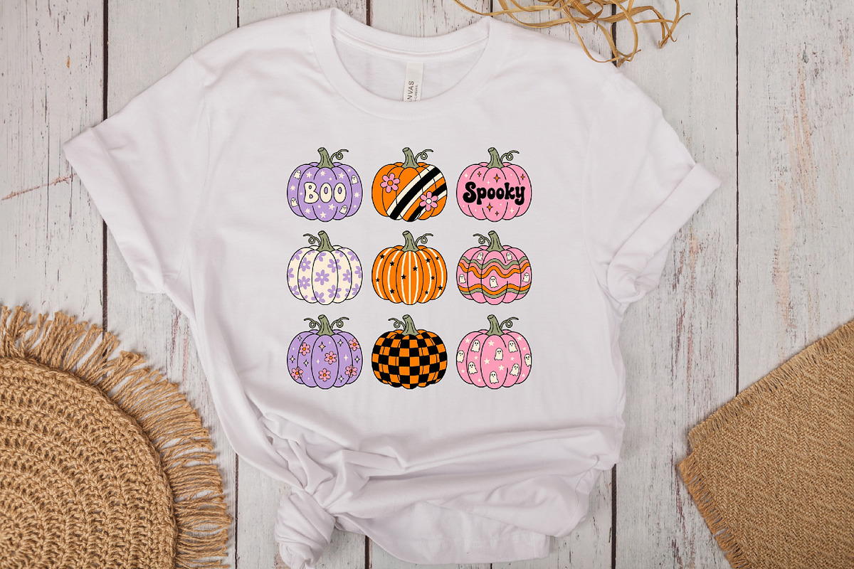 Halloween Pumpkins PNG, a Work Illustration by CraftArtStudio (Photo 3 of 4)