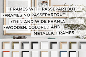 Frames Wall Mockup Scene SM110M