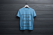 T-Shirt Mockup - Sky Blue Edition, a Shirt Mockup by ForhadGFX (Thumbnail 11 of 12)