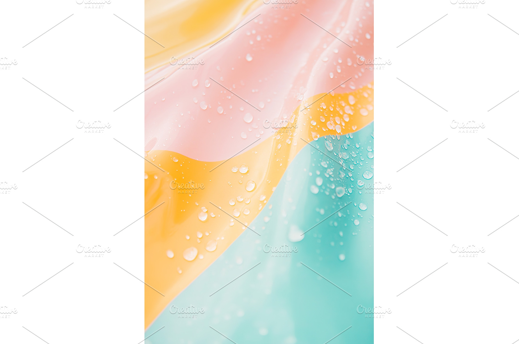 Abstract colorful fabric with water, an Abstract Photo by Lermont51