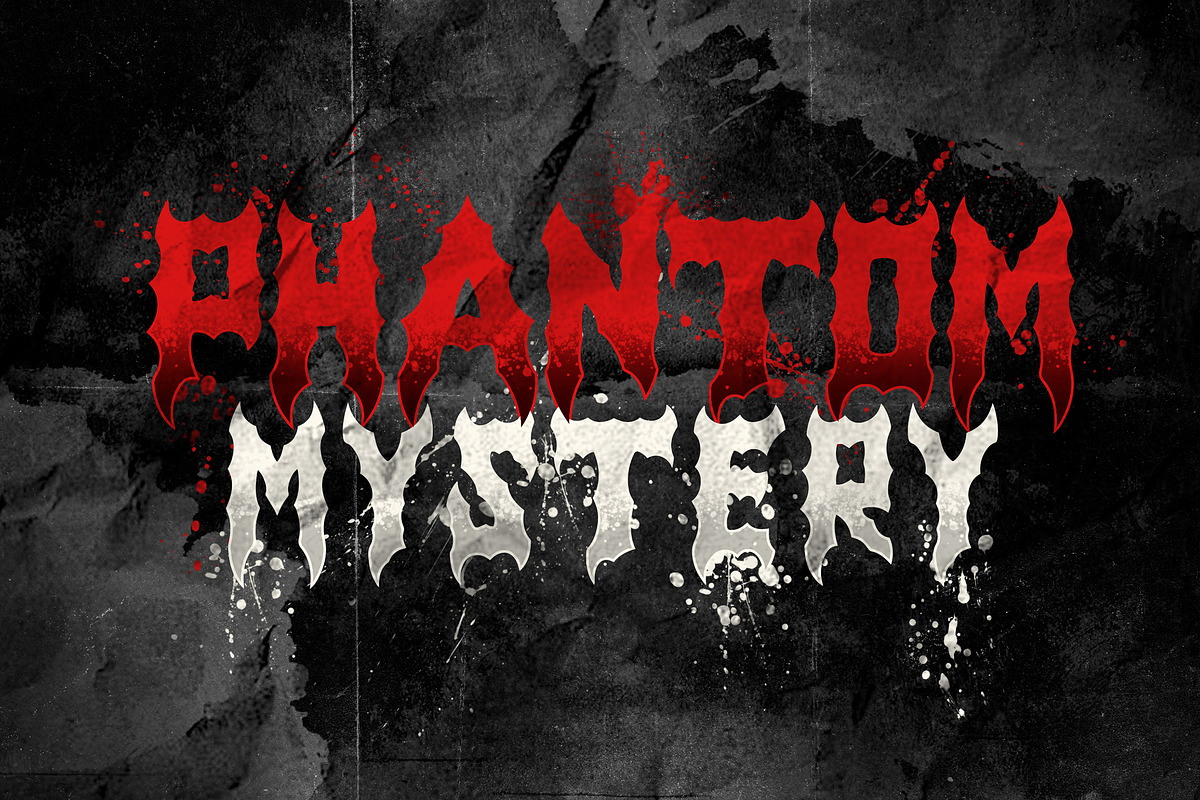 Obscure Metal Horror Blackletter Y2k, a Blackletter Font by dansdesign (Photo 11 of 12)