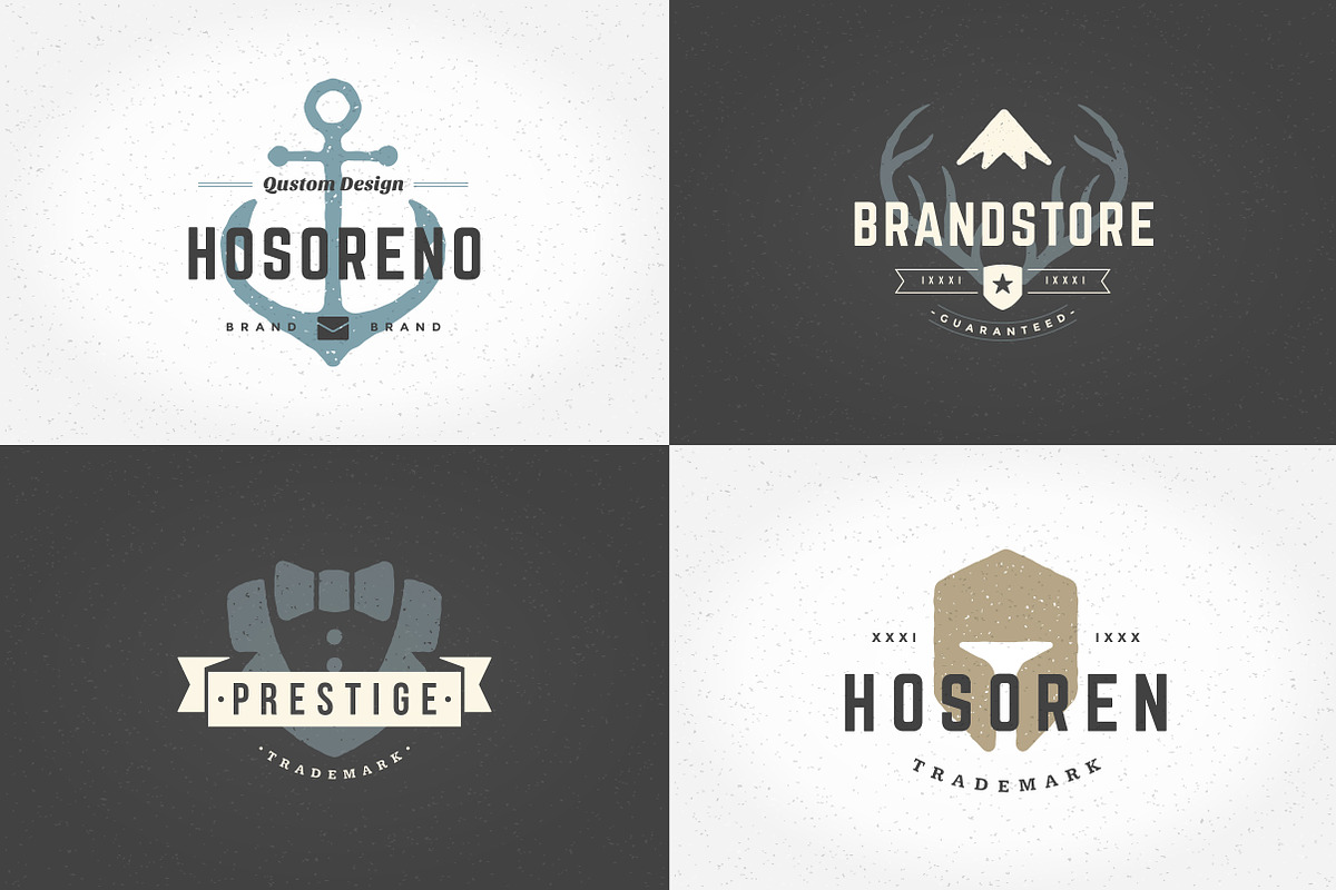 20 hand drawn logos, a Branding & Logo Template by Vasya Kobelev