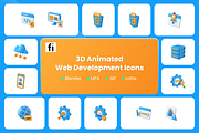 3D Animated Full-Stack Development, an Object 3D Model by Flat Icons (Thumbnail 1 of 5)
