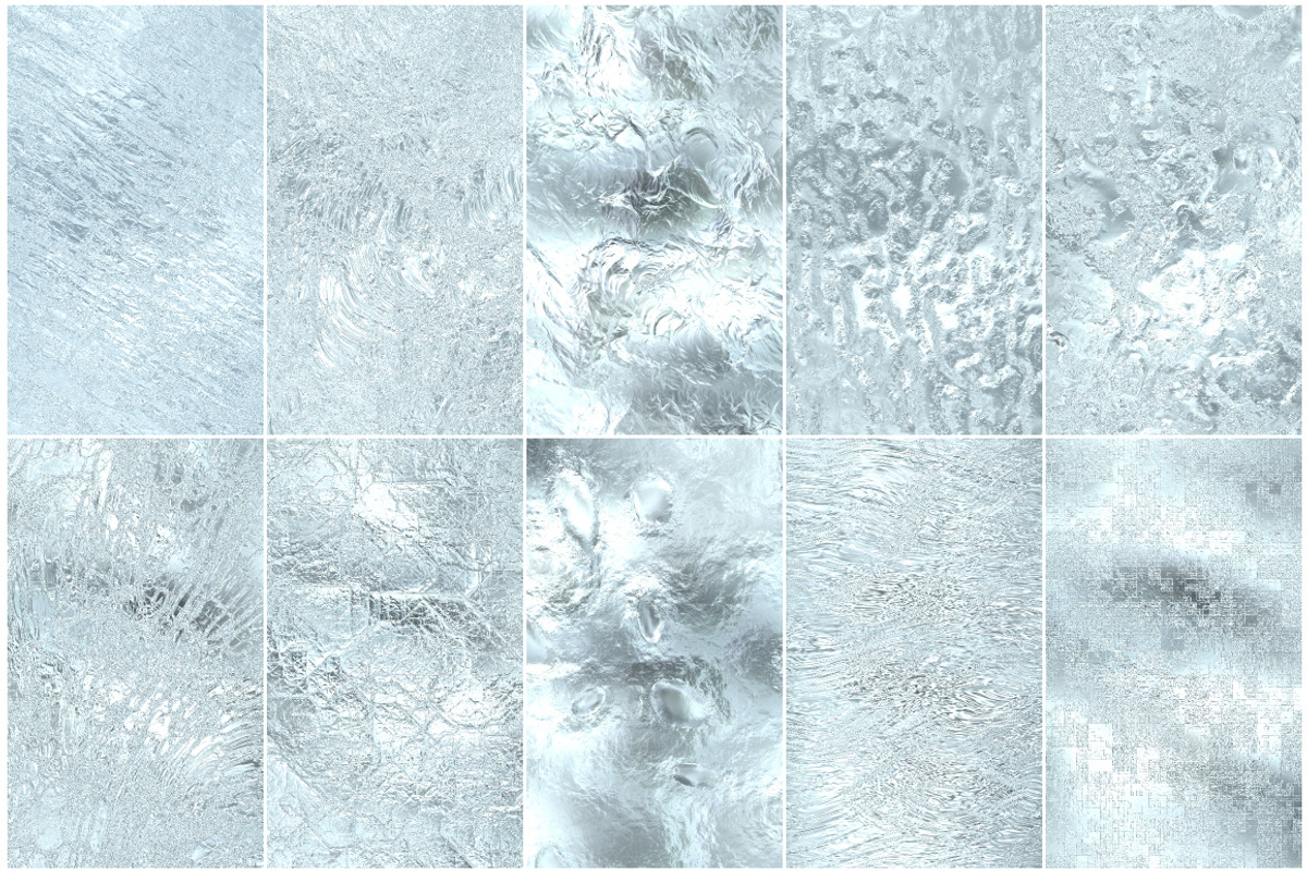 50 Seamless Ice Patterns Bundle preview 3