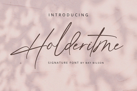 Holderitme Handwritten, a Handwritten Font by Muwatta Studio