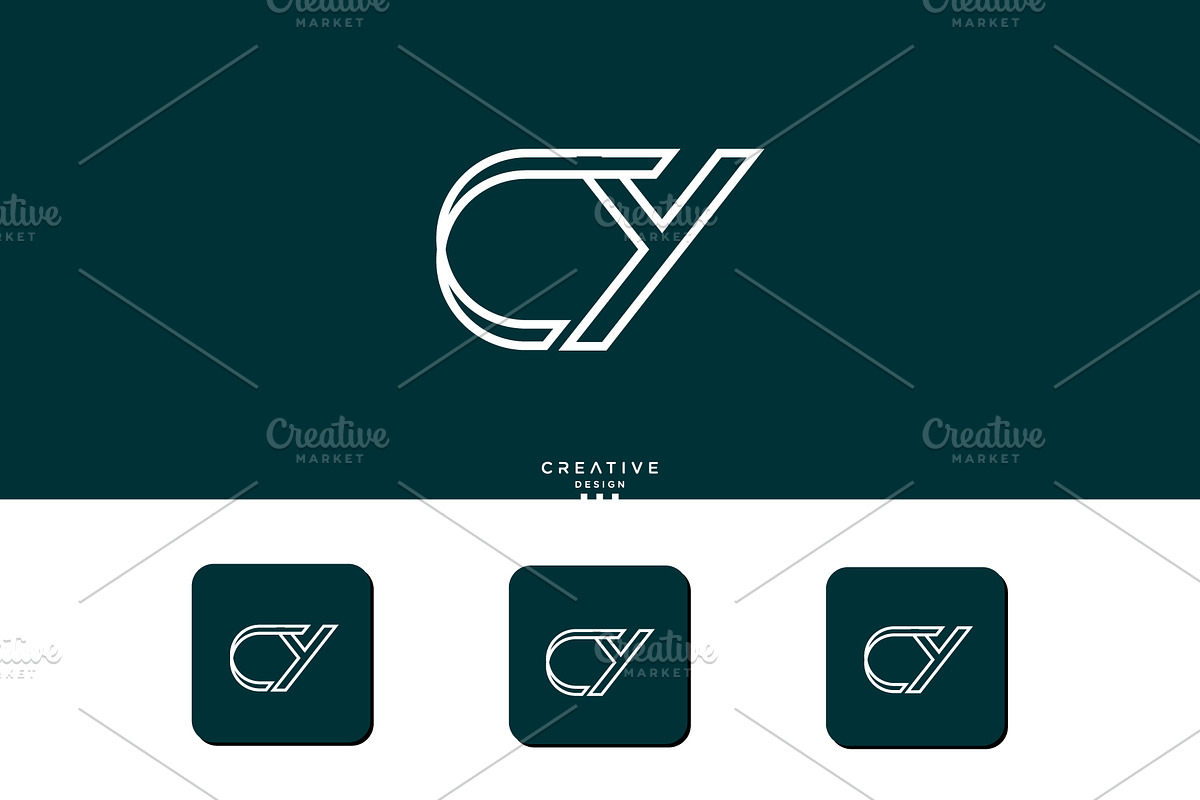 Alphabet Letters Icon Logo CY or YC, a Graphic by art_creater (Photo 1 of 2)