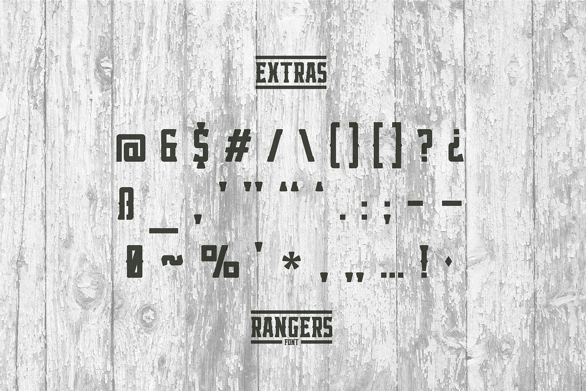 RANGERS FONT, a Font by Alphabet Agency