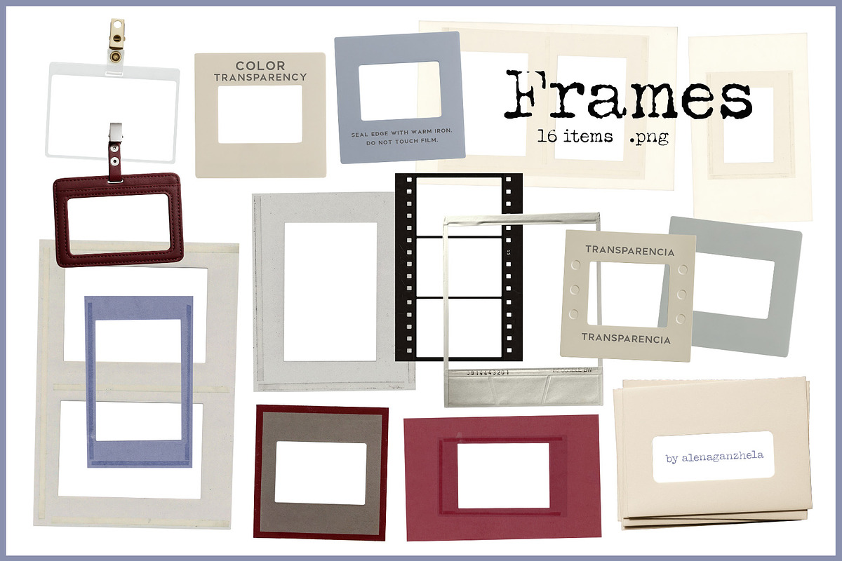 ARCHIVIST - trendy paper collage kit, an Object Graphic by alenaganzhela (Photo 6 of 9)
