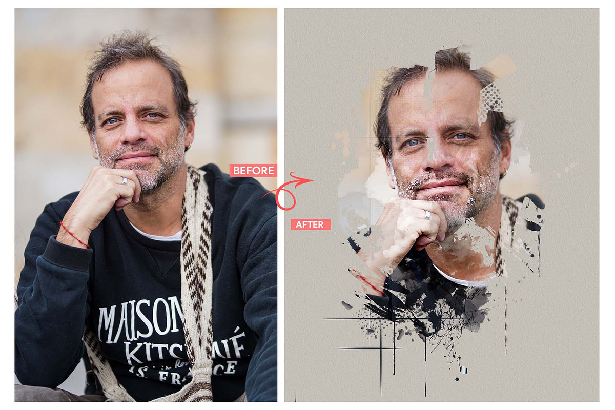 Canvas Artistic Portrait Effects, an Action Add-On by MRI STUDIO (Photo 5 of 15)
