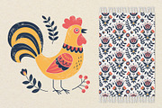 Folk Birds and Flowers Collection, an Illustration by Hanna's ArtLab (Thumbnail 7 of 7)