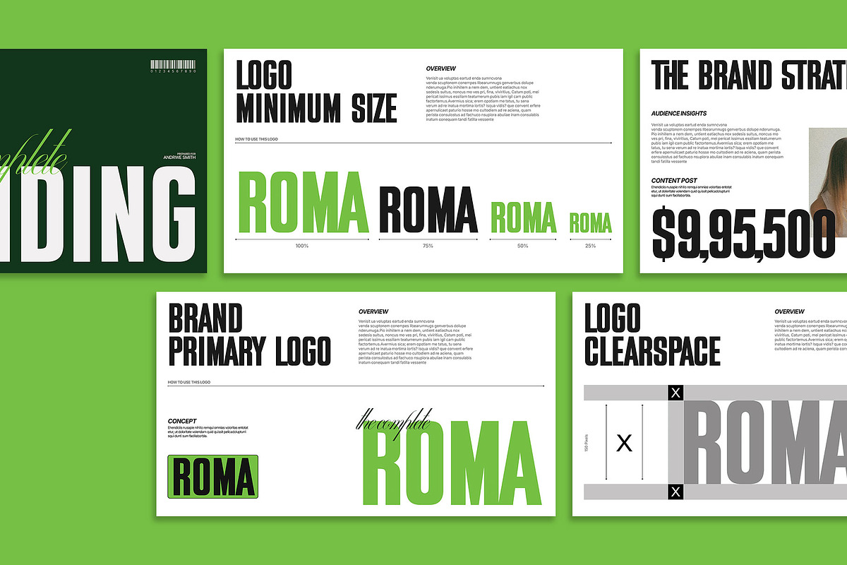 ROMA | Creative Brand Guidelines, a Branding & Logo Template by Templeste (Photo 4 of 8)