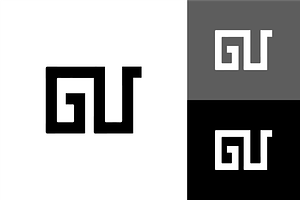 GU Logo Design Modern, a Branding & Logo Template by zaqilogo