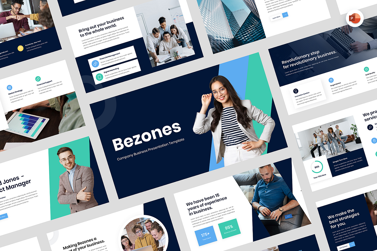 Company Business PowerPoint, a Presentation Template by Biwarastudio (Photo 1 of 5)