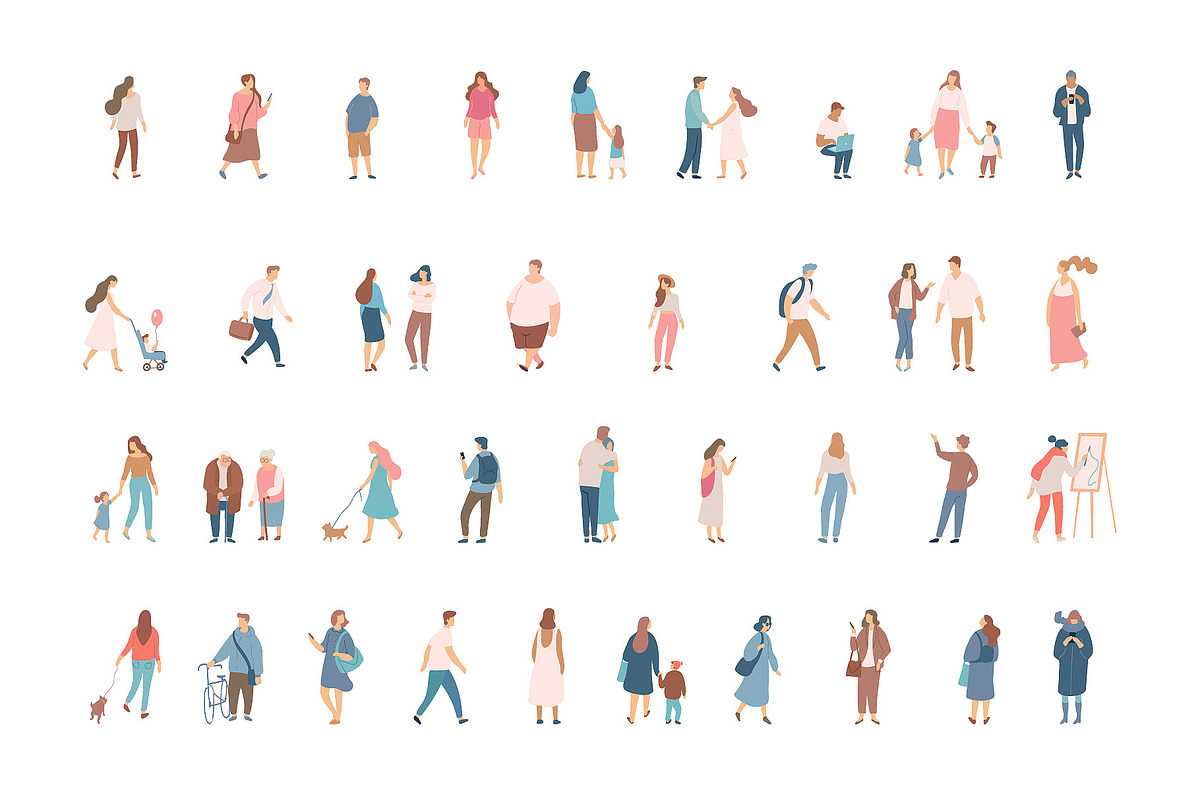 Male and female vector characters, a Person Illustration by Vector_Art (Photo 4 of 9)