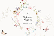 Watercolor wildflowers & Bunnies Set, a Graphic by Grace Noboa Illustrations (Thumbnail 7 of 14)