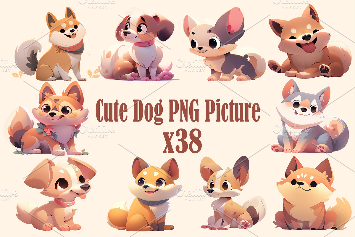 Cute animal collection 400 PNG, an Animal Illustration by DesignFolioHub (Photo 31 of 34)