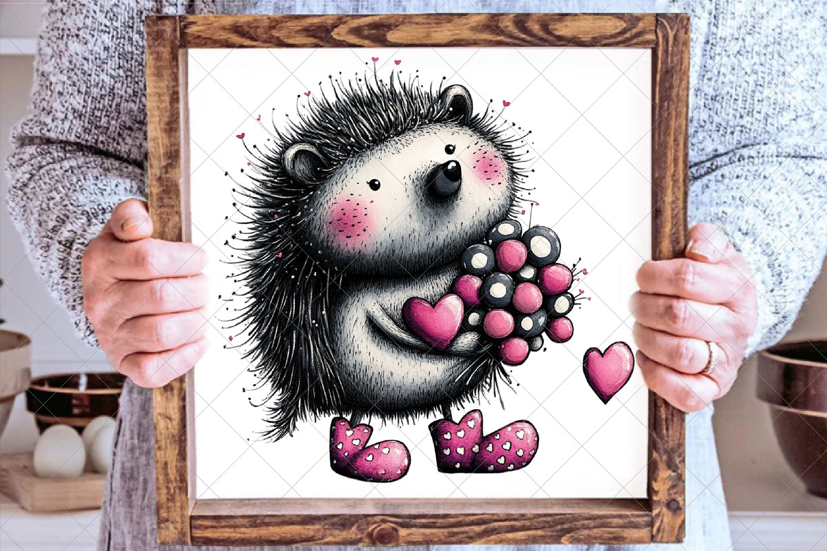 Love Woodland Animals Valentine PNG, an Illustration by SinaCreation (Photo 5 of 7)