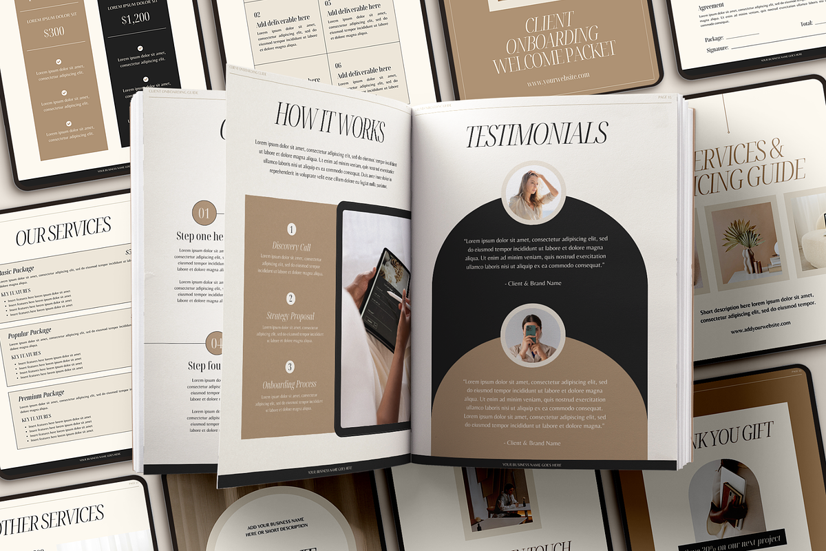 TERRA Client Guides Bundle, a Brochure Template by Creatif Foundry (Photo 1 of 12)