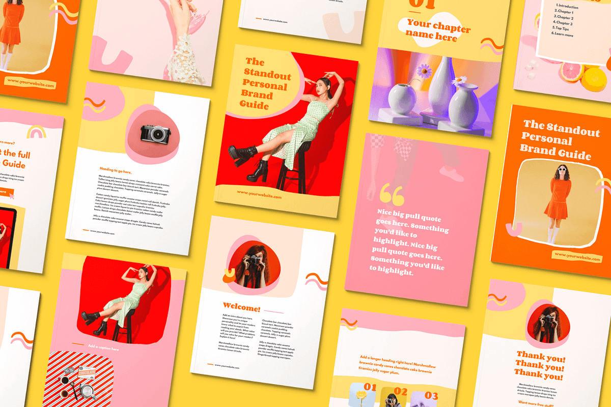 Bold & badass | Colorful Canva Ebook, a Magazine Template by Kurly Creative (Photo 1 of 12)