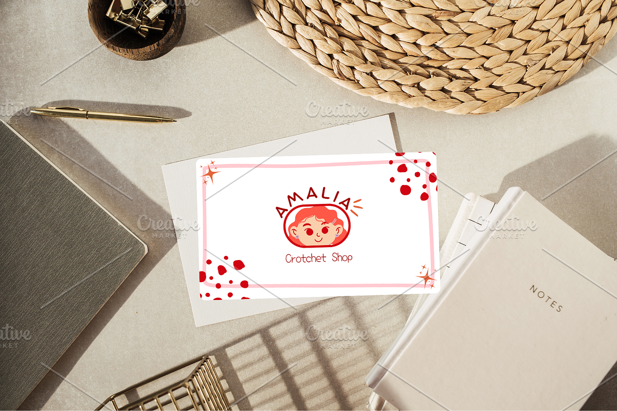 Cute Business Card Template, a Branding & Logo Template by Semantic Studio (Photo 1 of 2)
