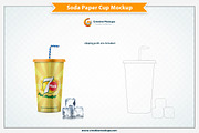 Soda Paper Cup Mockup, a Merchandise Mockup by Plus Media (Thumbnail 4 of 6)