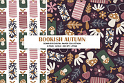 Bookish Autumn Seamless Patterns, a Pattern Graphic by Alanna Messina Design Co (Thumbnail 3 of 8)