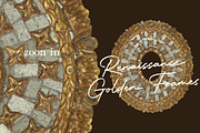 Renaissance Golden Frames Cliparts, an Object Graphic by Lilithcollageart (Thumbnail 3 of 14)