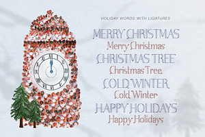 Merry Winter Christmas Display Font