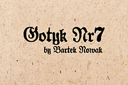 Gotyk Nr7, a Blackletter Font by Leitmotif (Thumbnail 1 of 3)