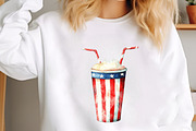 Retro Patriotic 4th of July Clipart, an Illustration by designcity5 (Thumbnail 3 of 5)