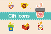Gift Icons Vector, an Icon by audeemirza (Thumbnail 1 of 2)
