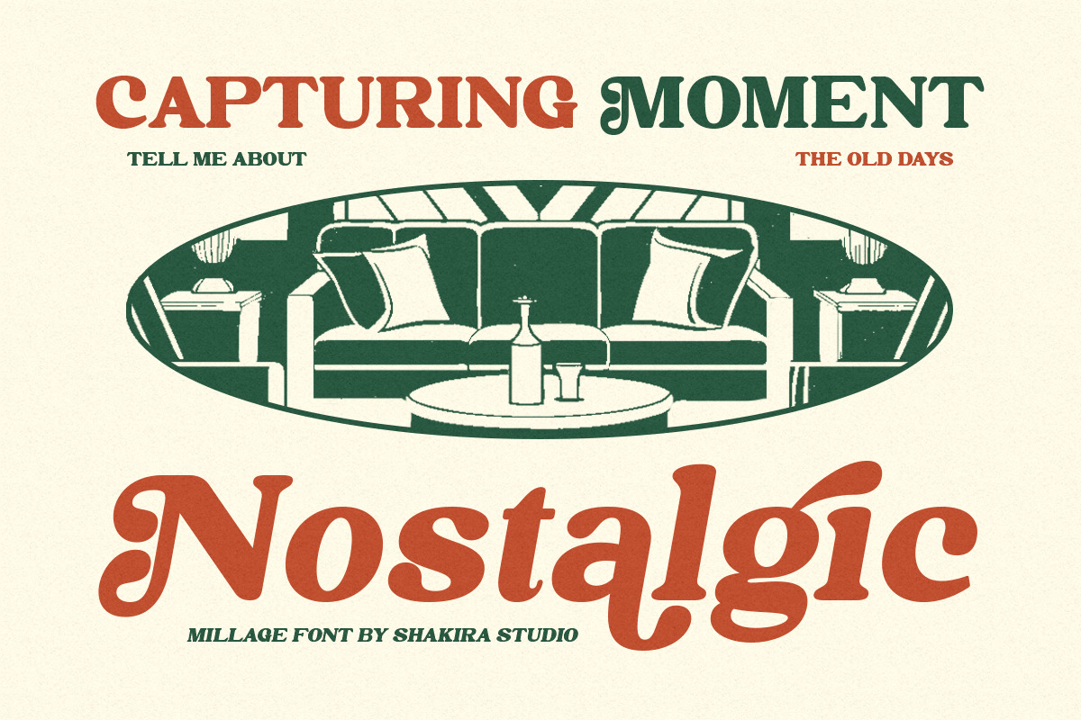 Millage - Bold Retro Serif Font, a Serif Font by Shakira Studio (Photo 6 of 10)