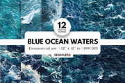 12 Blue Ocean Water Digital Papers, a Texture Graphic by NorthWindPixels (Thumbnail 1 of 4)