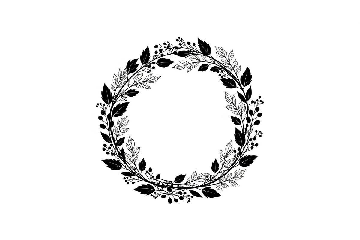 Botanical Floral Wreath SVG Bundle, an Illustration by Designs_River (Photo 3 of 31)