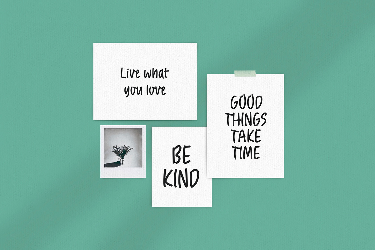 Sunday Project - handwriting font, a Handwritten Font by jyllyco (Photo 3 of 7)