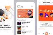 Podcast App ui by Saber ali, a Templates & Theme by saberali (Thumbnail 2 of 3)