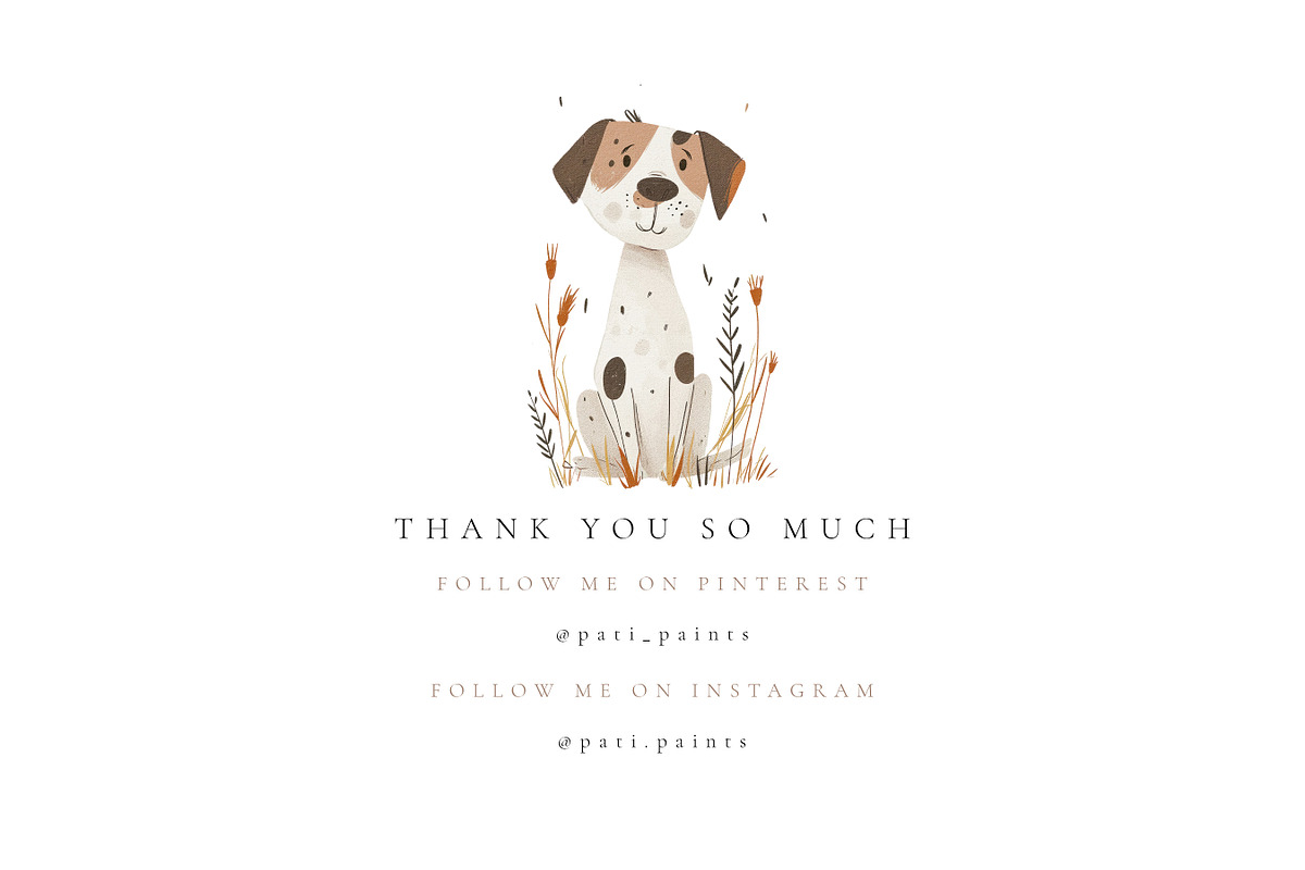 Farm Animals Watercolor Clipart Set, an Animal Illustration by Pati Paints (Photo 5 of 5)