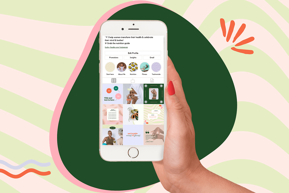 Canva Instagram templates for coach, a Social Media Template by Kurly Creative (Photo 9 of 10)