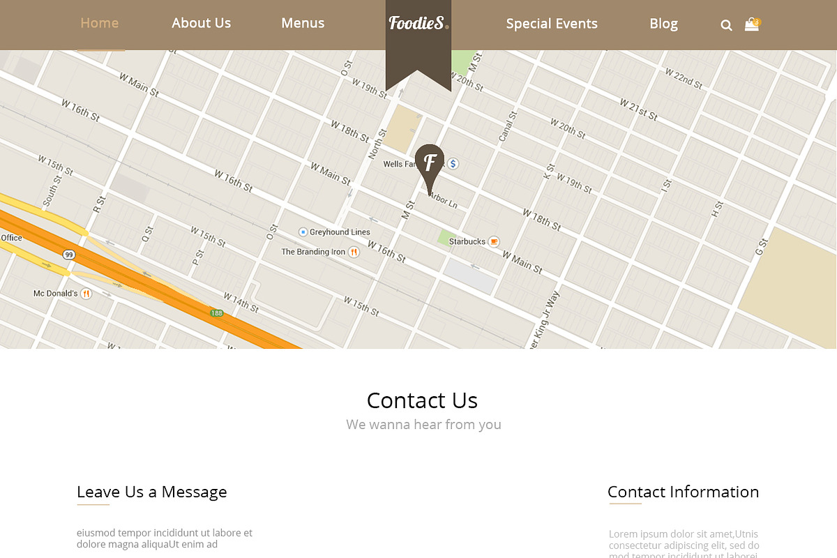 Foodies-Food&Restaurant PSD Template, a Websites & App Template by temRam (Photo 18 of 33)