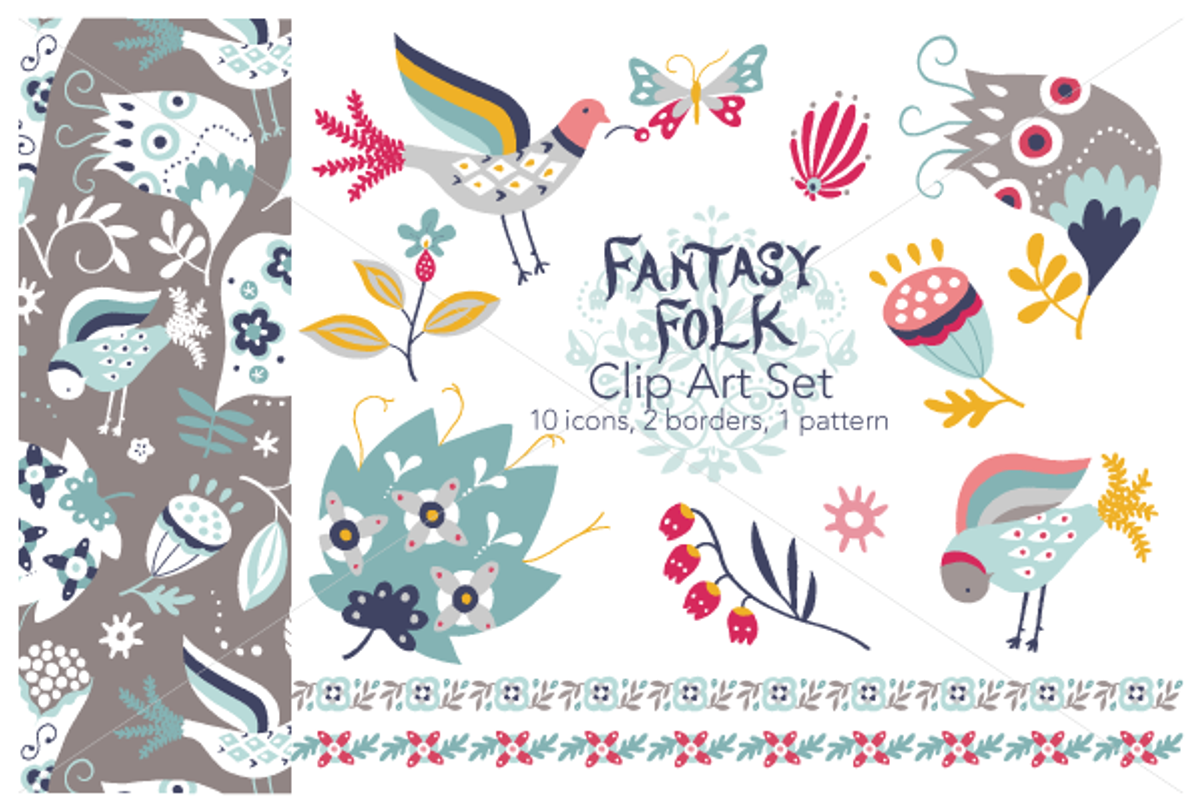Fantasy Folk - Clip Art Set, an Icon by reika (Photo 1 of 2)