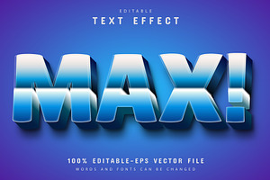 Font Text Effect 3d Editable Vol 16