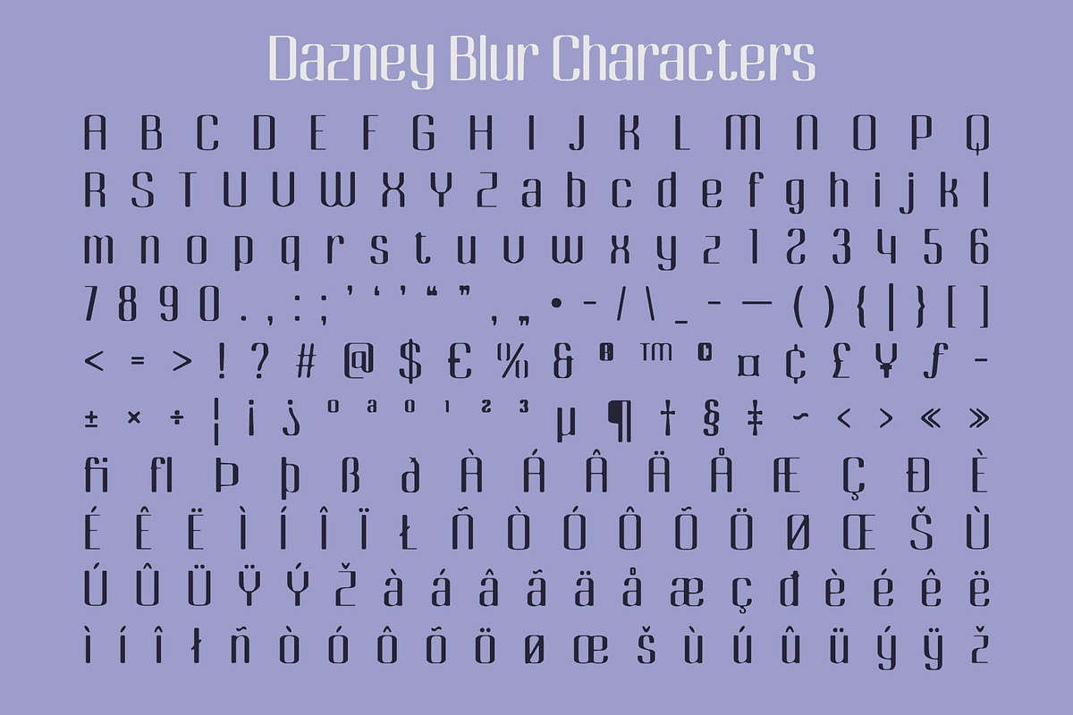 Dazney Blur, a Sans Serif Font by Craft Supply Co. (Photo 8 of 8)