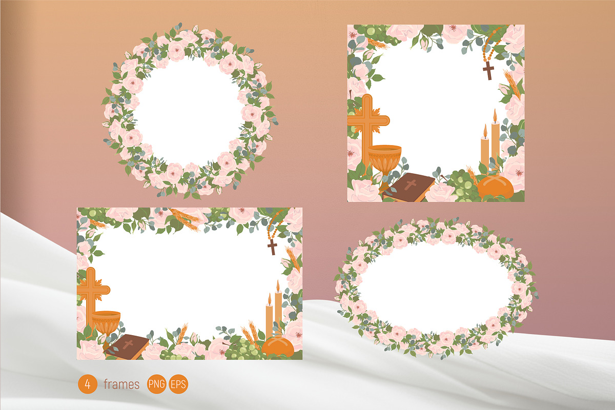 My First Communion. Vector Set, a Seasonal Illustration by Tata Pilip (Photo 5 of 10)