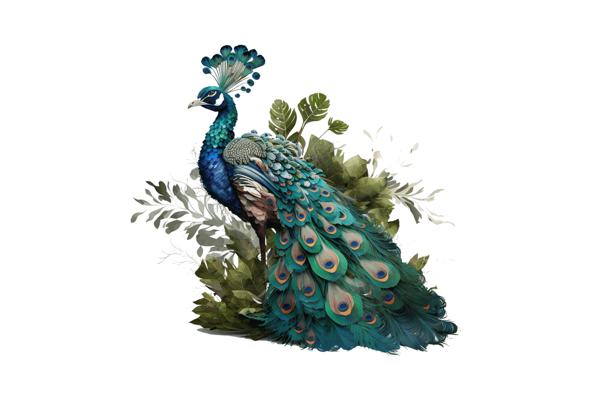 Watercolor Peacock Sublimation, an Object Graphic by Regulrcrative (Photo 7 of 7)