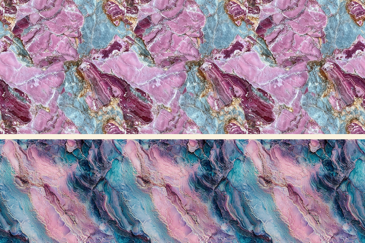 Cobalto Calcite Seamless Patterns, a Pattern Graphic by DigitaI Craft Corner (Photo 6 of 6)