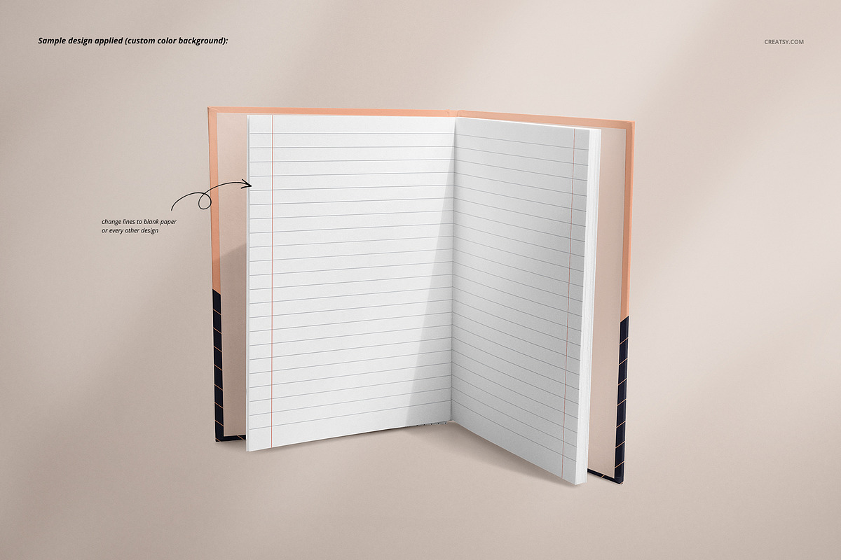 Notebook Mockup Set, a Print Template by Creatsy (Photo 6 of 12)