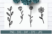 Hand Drawn Wildflower Line Bundle, an Illustration by Actual Pixel (Thumbnail 5 of 8)